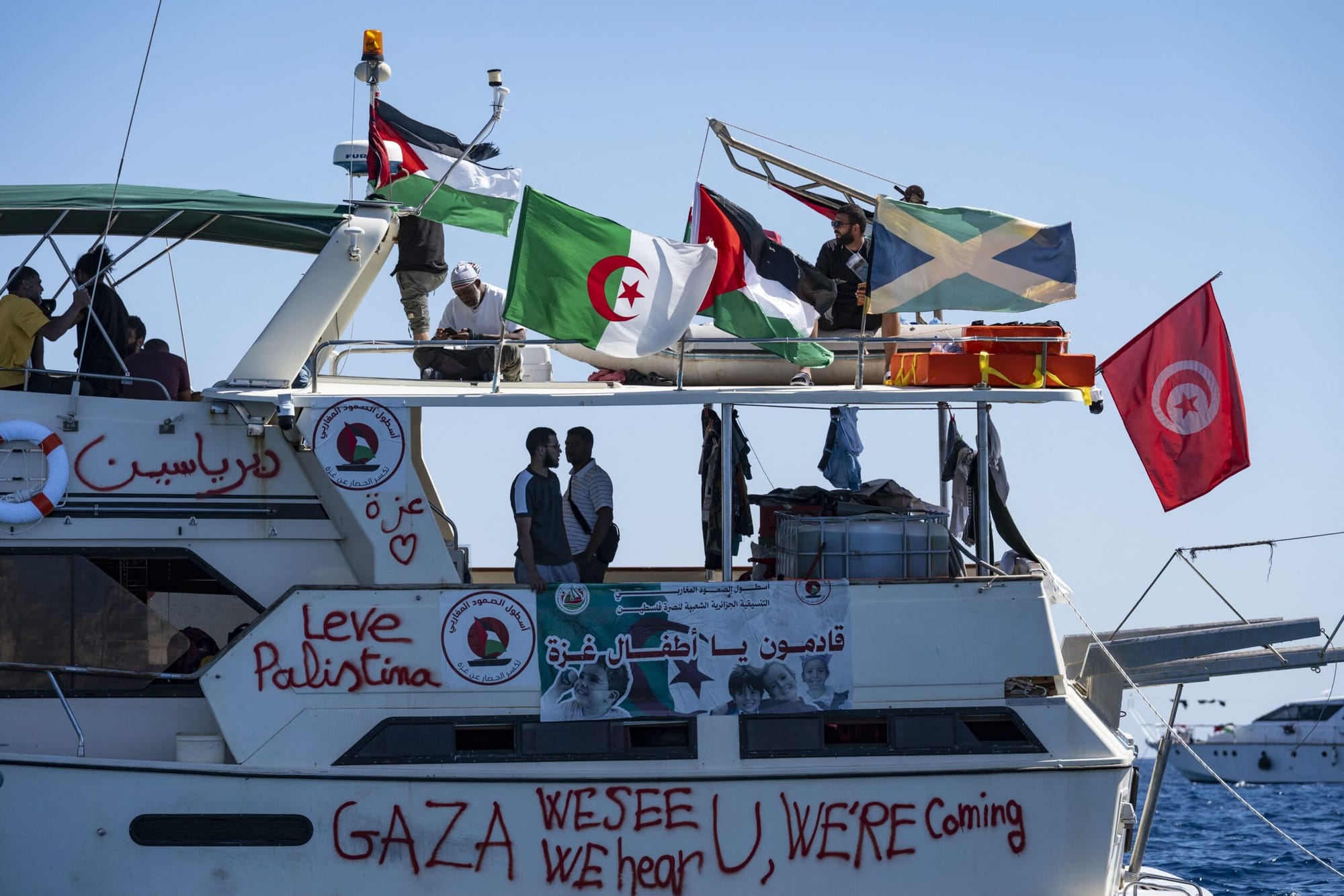 Ni morts, ni blessés dans l’interception par Israël de la flottille du Hamas.