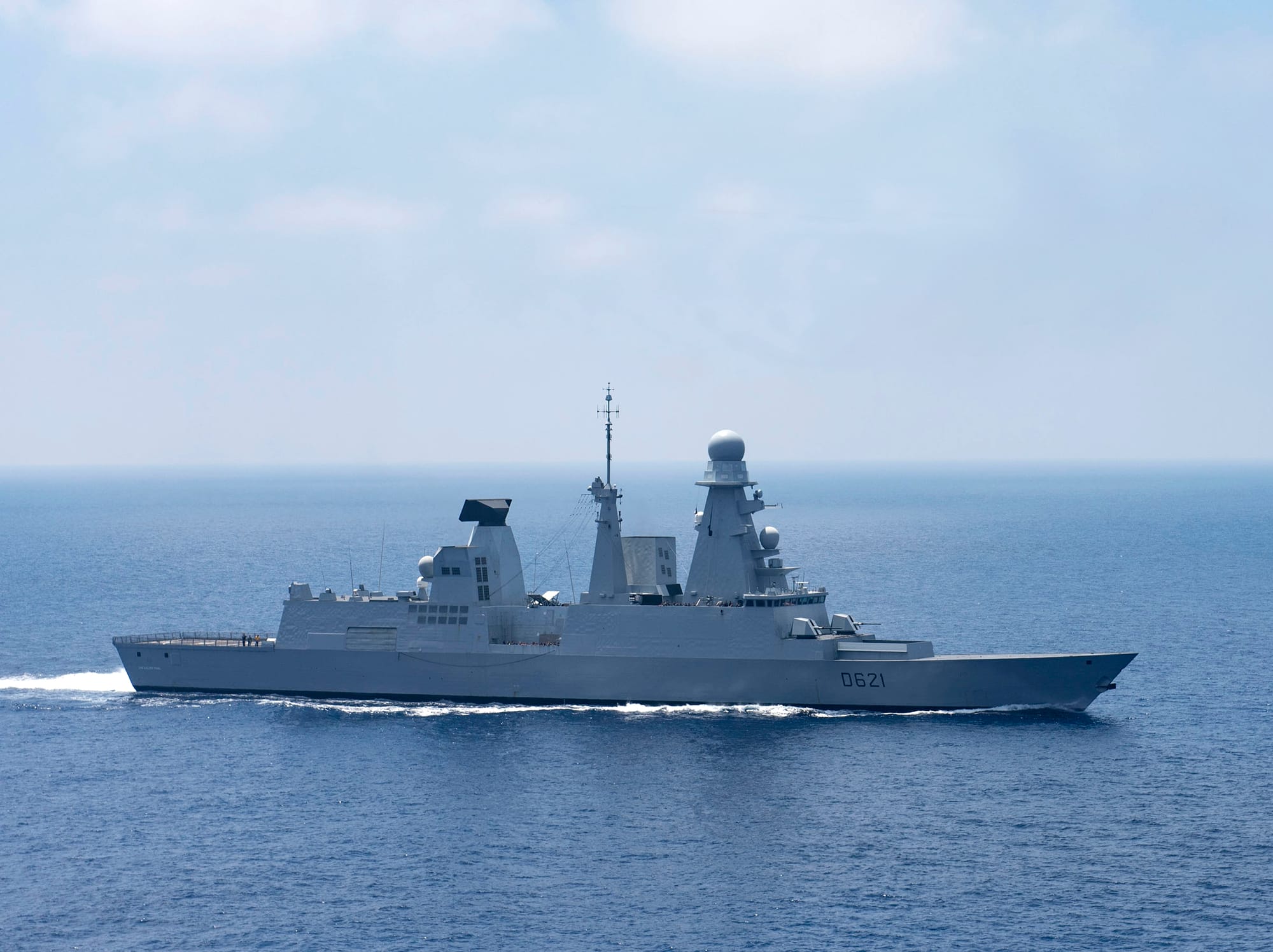 Port de Haïfa. La frégate française « Chevalier Paul » de défense aérienne, est en escale en Israël.