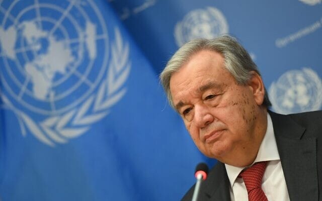 L’Homme du Jour. Le Secrétaire général des Nations Unies, António Guterres.