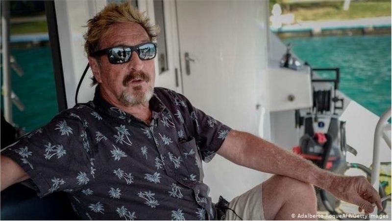 Mort de John McAfee, créateur du premier logiciel antivirus commercial.