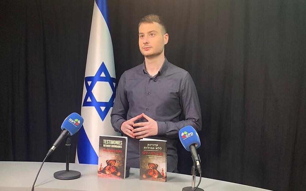 Alon Penzel, 23 ans, a écrit Testimonies Without Boundaries [Témoignages sans frontières].