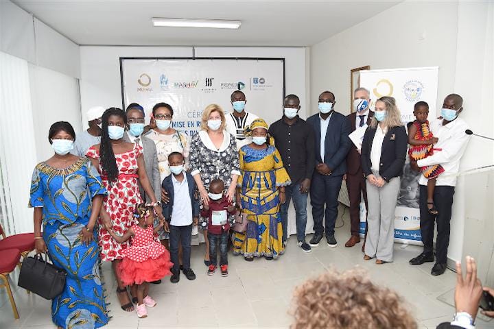 5 enfants ivoiriens malades du coeur soignés gracieusement en Israël.