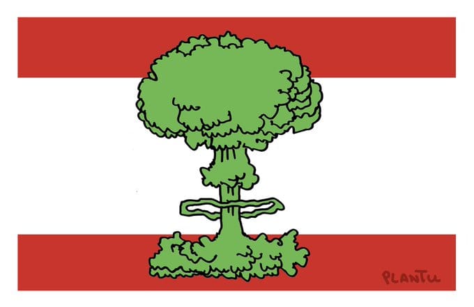 Plantu dans « Le Monde ». Un dessin qui dit tout… Une explosion nucléaire.