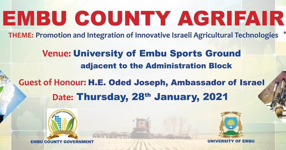 Un salon international d’agriculture co-organisé par Israël au Kenya le 28 janvier.