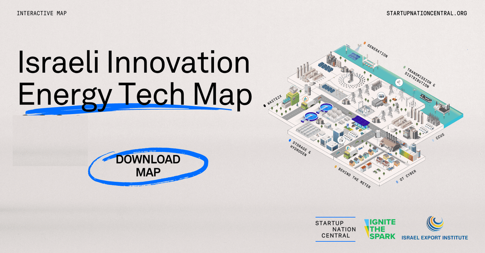 Startup Nation Central dévoile la carte du paysage des technologies énergétiques 2025 d’Israël : un secteur en pleine expansion.