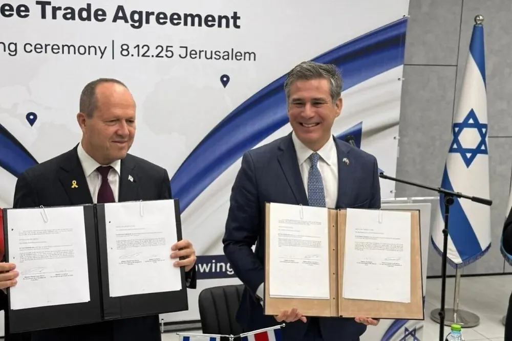 Good News. Un accord commercial historique entre le Costa Rica et Israël.