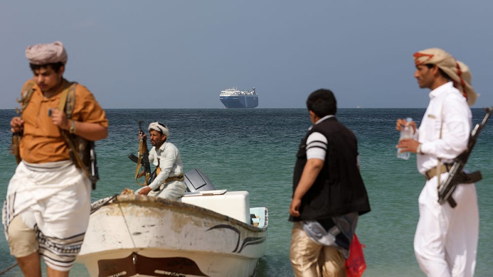Les USA sanctionnent deux transporteurs maritimes pour leur soutien financier aux houthis.