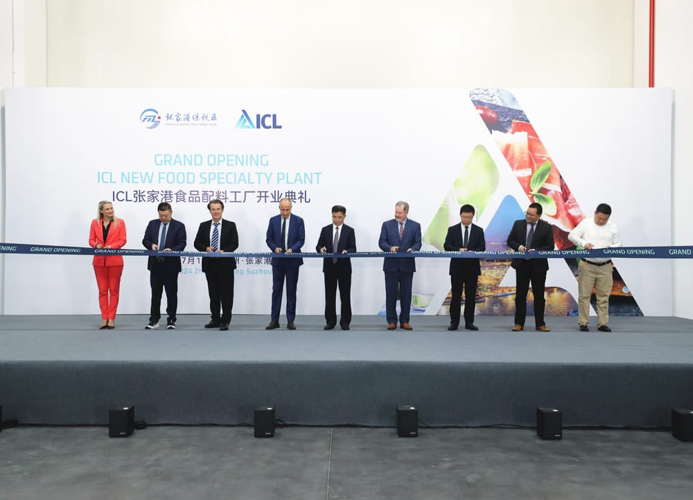 ICL ouvre une nouvelle usine de spécialités alimentaires en Chine, y réalisant une expansion significative.