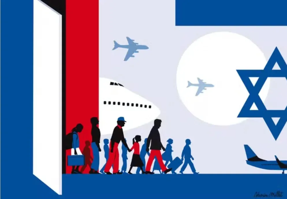 La photo du Jour. Cette question d’actualité : combien de juifs vont quitter la France dans les deux ans?
