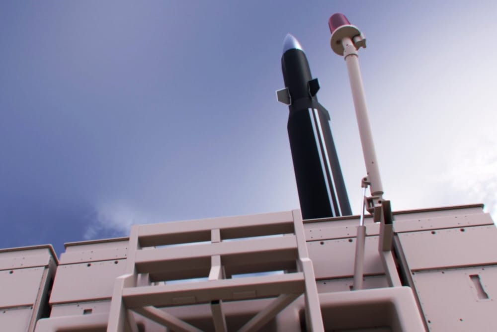 Au salon du Bourget. Un missile anti-hypersonique israélien produit par Rafael.