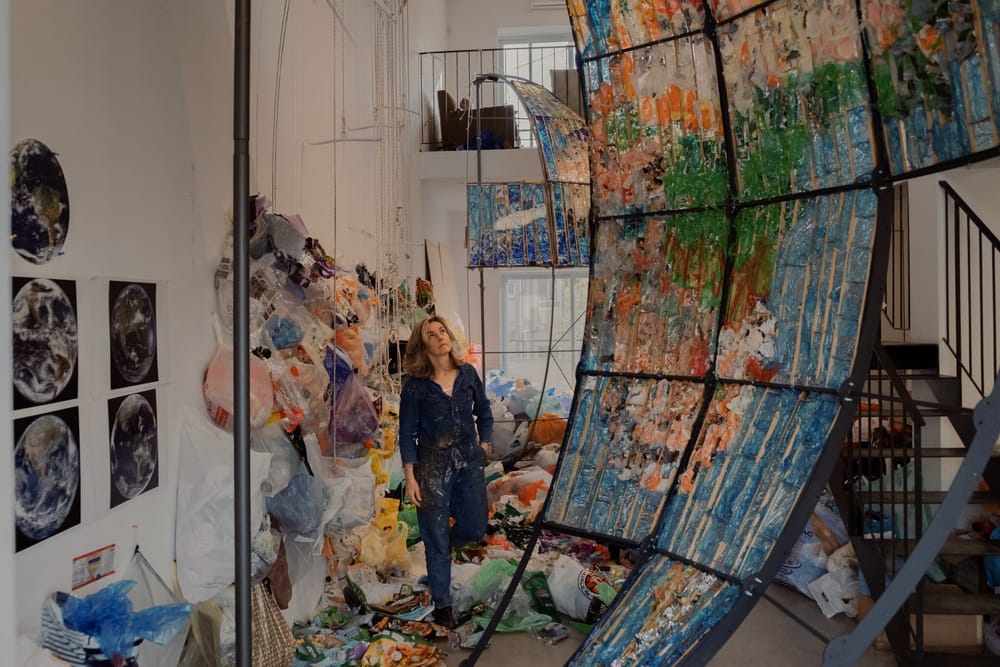 Une artiste israélienne transforme la pollution plastique : « Earth Poetica ».