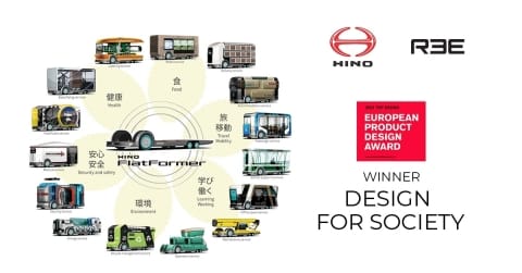 L’israélien REE Automotive et Hino remportent le prix européen du « Design d’entreprise ».