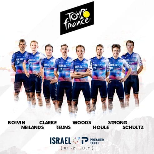 L’équipe d’ Israël – Premier Tech à la recherche de victoires d’étapes au Tour de France.