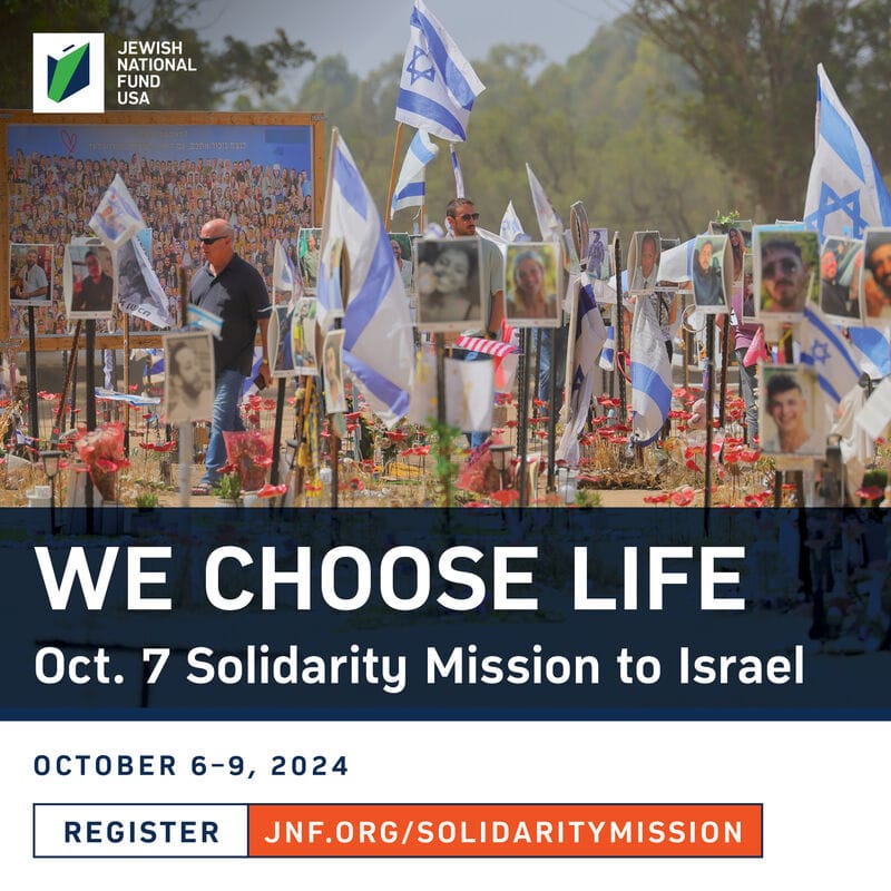Commémoration du 7 octobre. Le Fonds national juif des États-Unis lance la campagne « We Choose Life ».