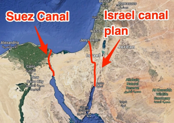 Crazy : Les USA ont voulu percer un canal à travers Israël avec 520 bombes nucléaires dans les années 60.