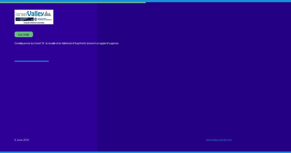 Conséquence du Covid 19 : le musée et le mémorial d’Auschwitz lancent un appel d’urgence.