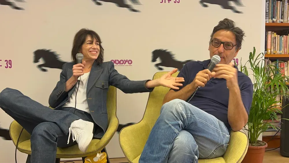 Festival du Film de Jérusalem. Charlotte Gainsbourg, Yvan Attal, Ben Attal.