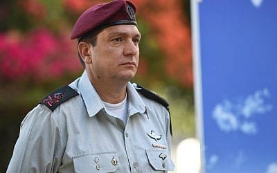 Le Major-Général Aharon Haliva N°1 du renseignement de Tsahal.