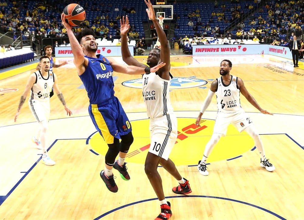 L’Asvel s’est inclinée face au club israélien du Maccabi Tel Aviv.