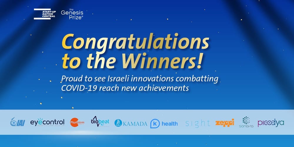 Un développement du prix Genesis pour la lutte d’Israël contre la Covid 19.