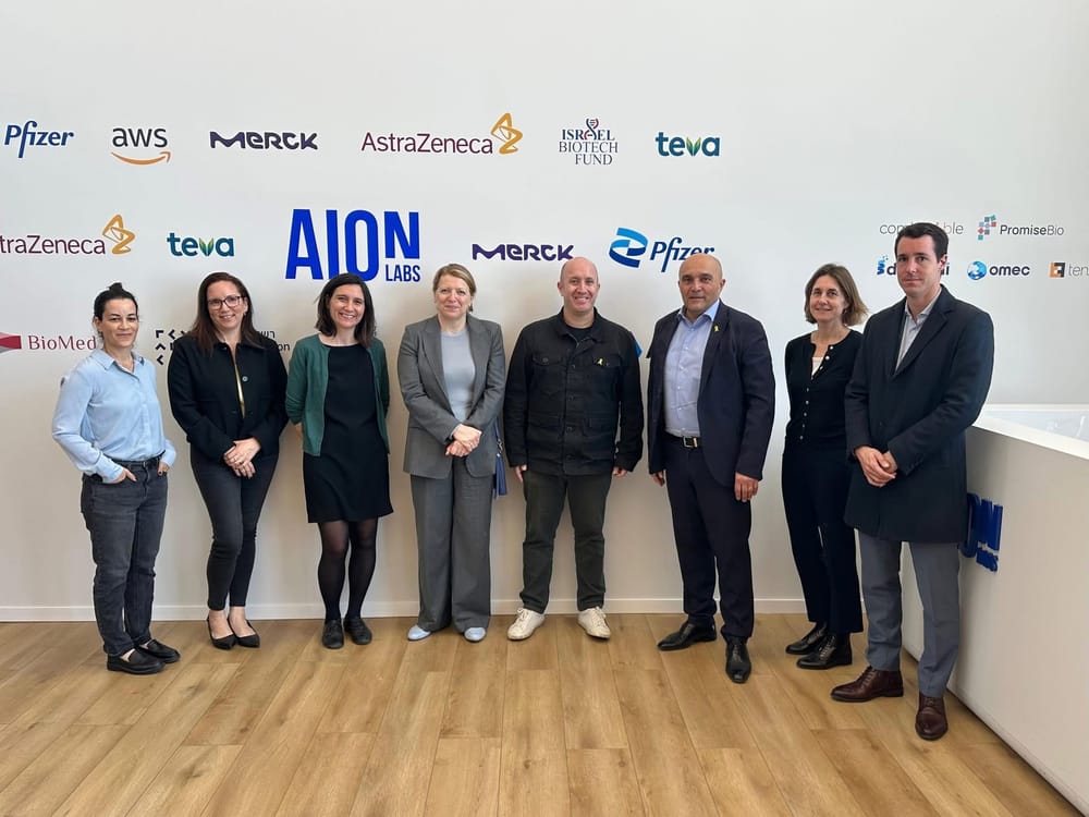 L’Ambassadeur de France en Israël, Frédéric Journès, a visité l’AION Labs.