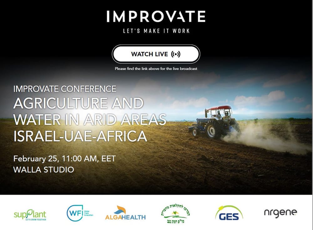 Improvate (Israël-Émirats arabes unis) : l’agriculture dans les déserts peut être la réponse à la sécurité alimentaire.