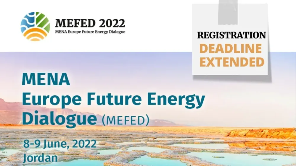 1er « Mena Europe Future Energy Dialogue » entre Israël, Territoires palestiniens et Jordanie.