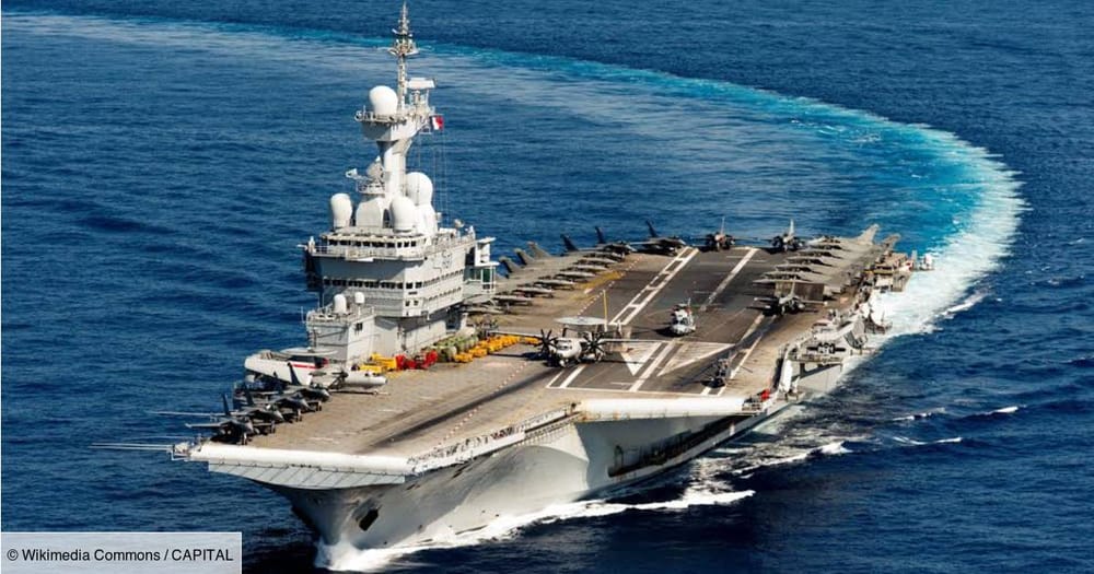 Le Charles de Gaulle est prêt au combat. Porte avions à propulsion nucléaire.