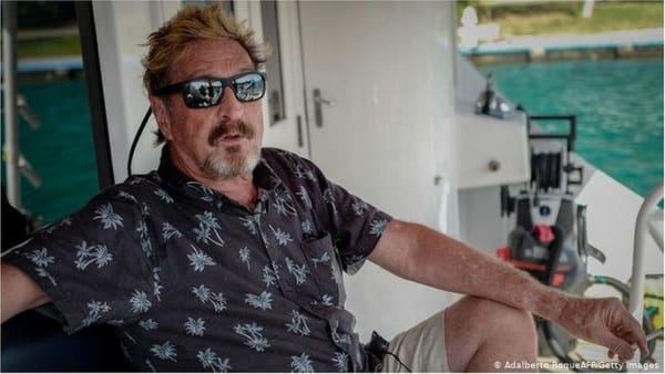Mort de John McAfee, créateur du premier logiciel antivirus commercial.