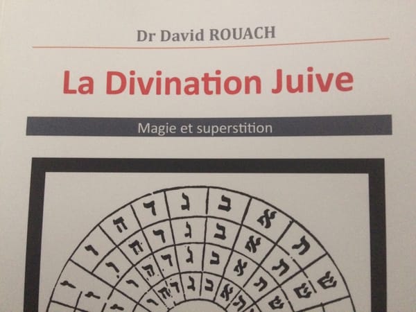 Sortie de livre : La divination juive – Magie et superstition