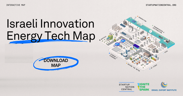 Startup Nation Central dévoile la carte du paysage des technologies énergétiques 2025 d’Israël : un secteur en pleine expansion.