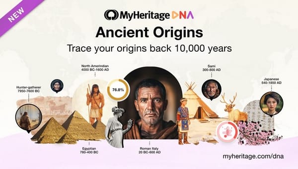 MyHeritage présente Ancient Origins : Une analyse avancée de l’ADN qui permet de remonter 10 000 ans en arrière !