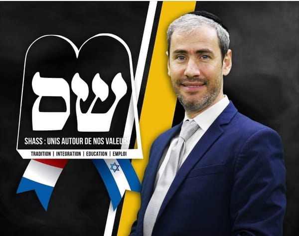 L’Homme du Jour. Yossi Taieb du parti ultra-orthodoxe séfarade Shas.