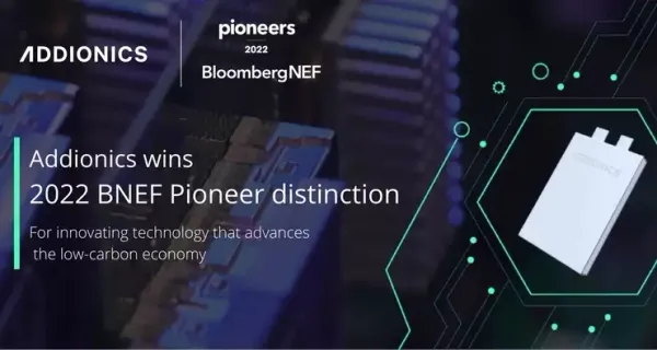 L’israélien Addionics nommé entreprise pionnière par Bloomberg New Energy Finance.