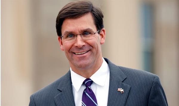 Le secrétaire américain à la Défense, Mark Esper, en Israël.