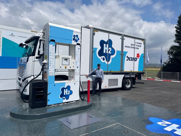 Kibboutz Yagur, dans le nord d’Israël. Une station-service d’hydrogène.
